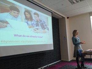 Helen Beetham introducing Jisc student digital experience workshop